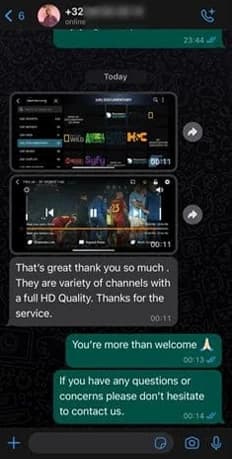 IPTV FIESTA UK Verified Customer Review IPTV FIESTA UK Customer Review & Rating - Verified UK Subscriber #2